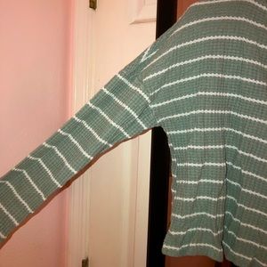 Cropped Striped Sweater